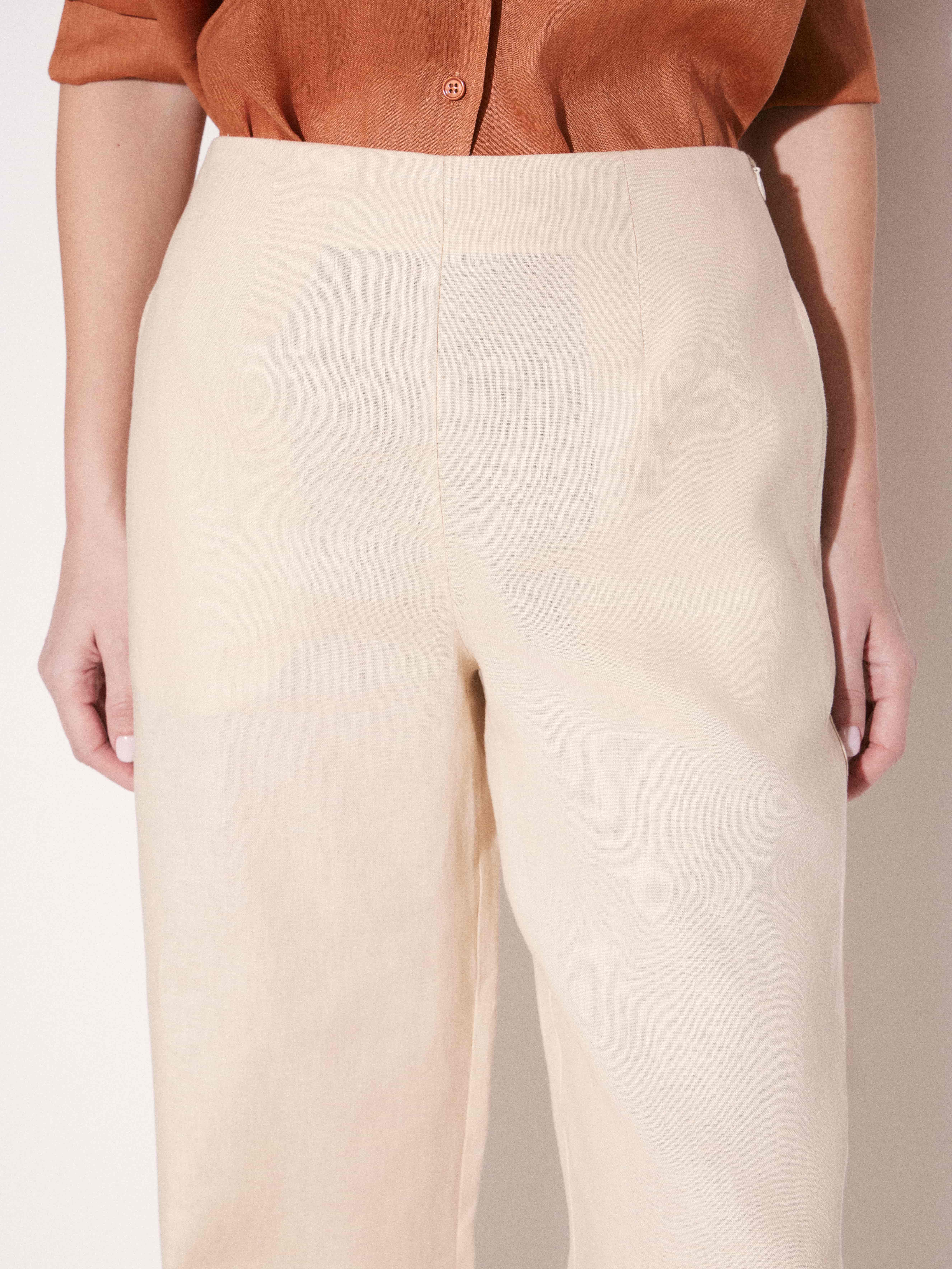 Брюки изо льна Брюки изо льна
